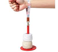 Générique Crochet Yarn Holders, Portable Lightweight Wrist Strap Dispensers | Crochet Thread Holder for Knitting Sewing Embroidery Outdoor Crafting Table Room Christmas