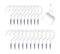 Générique Crochets à Visser | Support de Suspension Intérieur et Extérieur - Lot de 20 Crochets de Fixation | pour Maison Cuisine Patio Jardin Outillage Salle de Bain Sous-sol Garage