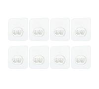 Générique Crochets Adhésifs | Accroche Murale Amovible Sans Dommage | Lot De 8 Porte-Serviettes Transparents Pour Clés Et Organisation Dans Salle De Bain Chambre Et Extérieur
