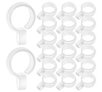 Générique Crochets Coupe-vent pour Étendoir de 24 Pièces en Plastique Robuste, Adaptés aux Tringles de 29-34 Mm, pour Balcon et Usage Extérieur, Gain de Place Assuré