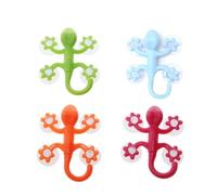 Générique Crochets d'aspiration de douche - Gecko Crochet Avec 4 Ventouses | Crochets d'aspiration de salle de bain, crochets de douche ventouse combine décoration avec praticité couleur aléatoire