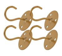 Générique Crochets de Plafond en Fer Robustes Suspendre Murale, Lot de 4 Pièces, Construction Solide et Capacité Lourde, pour Paniers de Plantes et Mangeoires Garage ou Salon