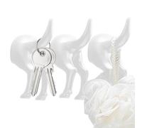 Générique Crochets De Queue - Cintres Adhésifs 100g | Porte-clés Solide Pour Animaux De Compagnie, Rangement Mural | Patère Décorative En Forme D'animal, Support En Plastique ABS, Organisateur Poly