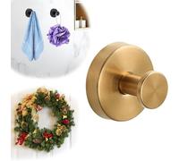 Générique Crochets De Ventouse Pour Les Couronnes Sur Le Verre - Ventouse Pour Salle De Bain - Extra Solides - Crochets Pour Serviettes Et Peignoirs(Or, 1 PIÈCES)