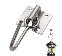 Générique Crochets D'Extérieur Pour Guirlandes Lumineuses | Clips de hamac 10,9 x 5,5 cm - Supports De Guirlande En Acier Inoxydable - pour Couronne Guirlande Décoration Porte Fenêtre Porche Balcon