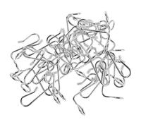 Générique Crochets Gain de Place en Acier Inoxydable Argenté de Rangement 36 Coupleur Suspendre Multifonctionnel 36pcs et Accès Rapide pour Placard Placards Étroits