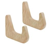 Générique Crochets Muraux Beige Bords Lisses et Grosse Capacité de Charge Patères Murales Élantes Lot de 2 Set de Pièces en Bois pour Chambre et Dressing Moderne