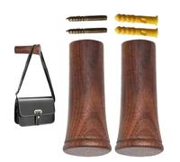 Générique Crochets muraux en bois - crochets en manteau en bois, porte-serviettes d'entrée en 2 pièces, porte-rangement de porte-greffier