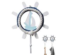 Générique Crochets muraux nautiques, crochets pour serviettes de plage | Crochets muraux côtiers Porte-serviettes côtiers | décoratifs, crochets chics sur le thème méditerranéen pour salle de ba