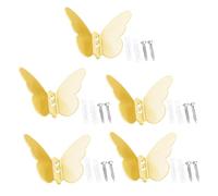 Générique Crochets muraux papillon robustes en acier inoxydable, pour salle de bain, cuisine, chambre à coucher, cintres pour suspendre des serviettes et des vêtements, cintres de chambre à coucher