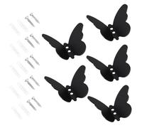 Générique Crochets muraux papillon robustes en acier inoxydable, pour salle de bain, cuisine, chambre à coucher, cintres pour suspendre des serviettes et des vêtements, cintres de chambre à coucher