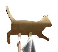 Générique Crochets Muraux Pour Chat,Accroches Clés Mignons,Patère Animaux Marche Sans Percer pour Serviette Écharpe Sac Manteau - Accroche-Porte pour Salon Salle de Bain Cuisine