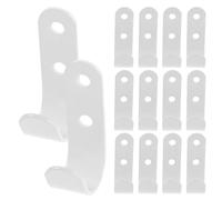 Générique Crochets pour Bâche de Remorque 50X13X25 MM Lot de 40 set de Pièces Blanc Vis et Chevilles Fixations Robustes Anti-Vibration pour Bâches de Camion Transport et Camping-Car