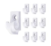 Générique Crochets pour Lampes d'Extérieur - Lot de 10 crochets de câble robustes | Supports pour guirlandes lumineuses d'extérieur | pour Terrasse Jardin Pelouse Décoration de Fête Déco de Couronne