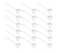 Générique Crochets Triangulaires Lot de 50 Solution de Rangement Classique en Fer Argenté pour Panneaux Perforés pour Paquet et Vêtements, Utilisation Efficace de L'espace Derrière la