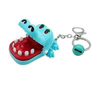 Générique Crocodile Bite Keychain Toy, 6cm Interactive Finger Biting, Animal Gag Toy with Spring Jaw Design, Durable Funny Stress Relief Keychain with Style, Prank for Kids Party Use