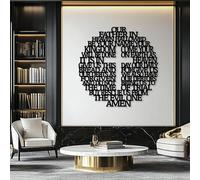 Générique Croix de Jésus en métal, décoration Murale chrétienne, Citation Religieuse de Noël, Croix pour Salon, Chambre, Couloir et escalier, pour Une décoration intérieure inspirée