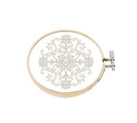 Générique Cross Hoop - Bamboo | DIY Embroidery Bamboo Hoop for Embroidery, Crafts, and Sewing | Cross Ring for Craft Projects and Home Decor Birthday Party