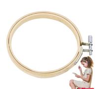 Générique Cross Hoop - Bamboo | DIY Embroidery Bamboo Hoop for Embroidery, Crafts, and Sewing | Cross Ring for Craft Projects and Home Decor Birthday Party