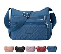 Générique Crossbody Bag Nylon Shoulder Messenger Bag Classic Luxury Large Capacity Crossbody Popularate Bag (Blue)