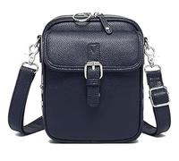 Générique Crossbody Leather Bag for Women, Vintage Anti Theft Shoulder Bags Built In Wallet, Large Capacity (Navy Blue)