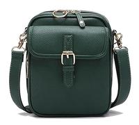 Générique Crossbody Leather Bag for Women, Vintage Anti Theft Shoulder Bags Built In Wallet, Large Capacity (Green)
