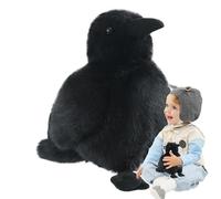 Générique Crow Stuffed Animal | Cartoon Stuffed Raven Plush Decor | Comfortable Home Decoration for Kids Rooms, Bedroom, Work Area, Living Room, and Game Room