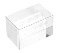 Générique Crystal Anatomical Cube With Engraved Human Skeleton Educational Scientific Model For Biology Students And Science Enthusiasts