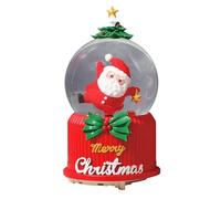 Générique Crystal Ball Music Box - Christmas Crystal Ball Music Box with LED Light, for Holiday Desktop Ornaments Living Room Bedroom Table Shelf Lockers Bookshelves, 15x15x20cm/5.91x5.91x7.87 inches