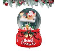 Générique Crystal Ball Music Box - Snow Globe Music Box avec lumière LED | Boule de de Noël en Verre, souffleuse de Neige Automatique pour Les Ornements de Bureau de fête des casiers de Table d