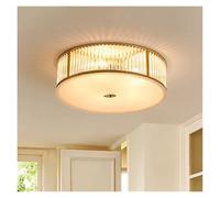 Générique Crystal Ceiling Lamp Led Living Room Decoration Round Bedroom Simple Balcony Ndoor Lighting For Home(Warm light,40cm)