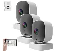 Générique Crystal-Clear 2k Security Camera with Color Night Vision, 24/7 Recording & Smart Alerts Easy Install, 3MP 2K Wi-FI Indoor Crystal Clear Cameras for Home Yard Garden Farm (3Pcs)