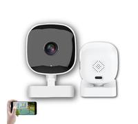 Générique Crystal-Clear 2k Security Camera with Night Vision, 24/7 Recording & Smart Alerts,2.4G WiFi Indoor HD Camera for Home Yard Garden Farm, Easy Install for Home Security (White,2 Sets)