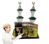 Générique Crystal Minaret Statue - Collectible Figurine for Home Decor | High-Definition Architectural Design with Prism Light Reflection & Weighted Base for Car Dashboards, Buffets and Party Tables