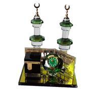 Générique Crystal Minaret Statue - Collectible Figurine for Home Decor | High-Definition Architectural Design with Prism Light Reflection & Weighted Base for Car Dashboards, Buffets and Party Tables