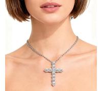 Générique Crystal Pendant, Glitter Gem Stone Necklace Pendant for Women and Men, Religious Jewelry Charm for Necklace or Choker, Sparkling Gift, Birthday Wedding Christmas and Couples