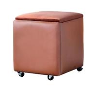 Générique Cube d'assise 5 en 1 à roulettes, Repose-Pieds carré emboîtable, Fauteuil de canapé empilable, for Salon, Salle à Manger, Chambre à Coucher, Petits espaces(Color 3,32x32cm)