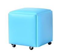 Générique Cube d'assise 5 en 1 à roulettes, Repose-Pieds carré emboîtable, Fauteuil de canapé empilable, for Salon, Salle à Manger, Chambre à Coucher, Petits espaces(Color 4,42x42cm)