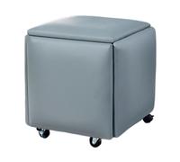 Générique Cube d'assise 5 en 1 à roulettes, Repose-Pieds carré emboîtable, Fauteuil de canapé empilable, for Salon, Salle à Manger, Chambre à Coucher, Petits espaces(Color 6,32x32cm)