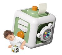 Générique Cube sensoriel, Jouet sensoriel Busy Cube, éducatifs de motricité, Fidget Board - pour bébés, d'activité, Jouet de Voyage pour Les Tout-Petits de Plus de 2 Ans