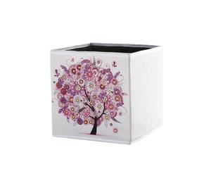 Générique Cubes de stockage,Cubes de rangement pliables de 9,84 pouces - Cube Storage Organizer Bins DIY Diamond Space Saving Closet Organizer for Toys Clothes Storage