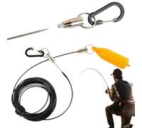 Générique Cuerda Para | Portátil, Resistente, De Acero Inoxidable | Cuerda Para en Kayak Y Vadeo | Para Pescadores, Hombres, Padres, Actividades Al Aire Libre, Orilla, Agua Salada Y Agua Dulc
