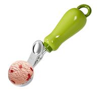 Générique Cuillère à Glace, Portionneur de Biscuits à Ressort en Acier Inoxydable, Accessoire de Cuisine Accrochable pour Crème Glacée Usage Familial et Professionnel Buffet Quotidien