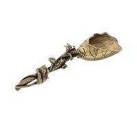 Générique Cuillère à Thé en Vrac en Laiton, Motif Lotus Rétro, Accessoire Décoratif pour Le Thé Kung Fu