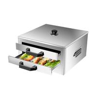 Générique Cuiseur à Nouilles de Riz à 2 étages - Cuiseur Vapeur Cheung Fun en Acier Inoxydable 304 pour plaques à Induction et cuisinières à gaz