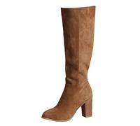 Générique Cuissarde Femme Vintage Confort Cuissardes Mi Mollet Sexy Haute Blanc Chaussure Bottine Confort Chic Moto Cuissarde Fourrées Hiver Bottes Talon Noires Botte Chaussures