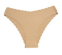 Générique Culotte Bikini de Yoga Unie sans Coutures avec Bordures en Dentelle (Light Yellow L)