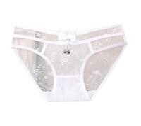 Générique Culotte Dentelle Femme À Waist Basse Échancrée Fine Lanière Confortable Sexy avec Clochette pour Look Coquin