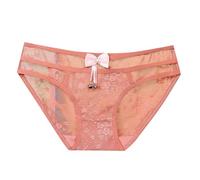 Générique Culotte Dentelle Femme À Waist Basse Échancrée Fine Lanière Confortable Sexy avec Clochette pour Look Coquin