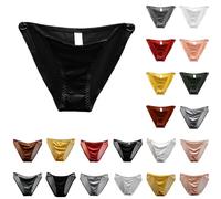 Générique Culotte Femme en Satin Sexy Slip Taille Basse avec Noeud Papillon Extensible Culotte Invisible sous-VêTement Femme Mesh Shorties Lingerie Underpants Doux Confortable Et Respirant